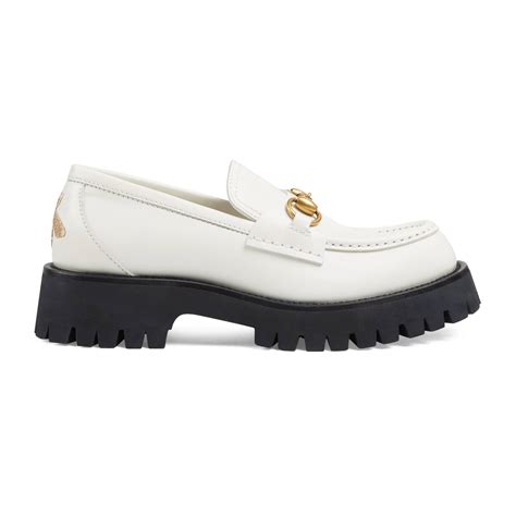 white loafers gucci|gucci fringe loafer.